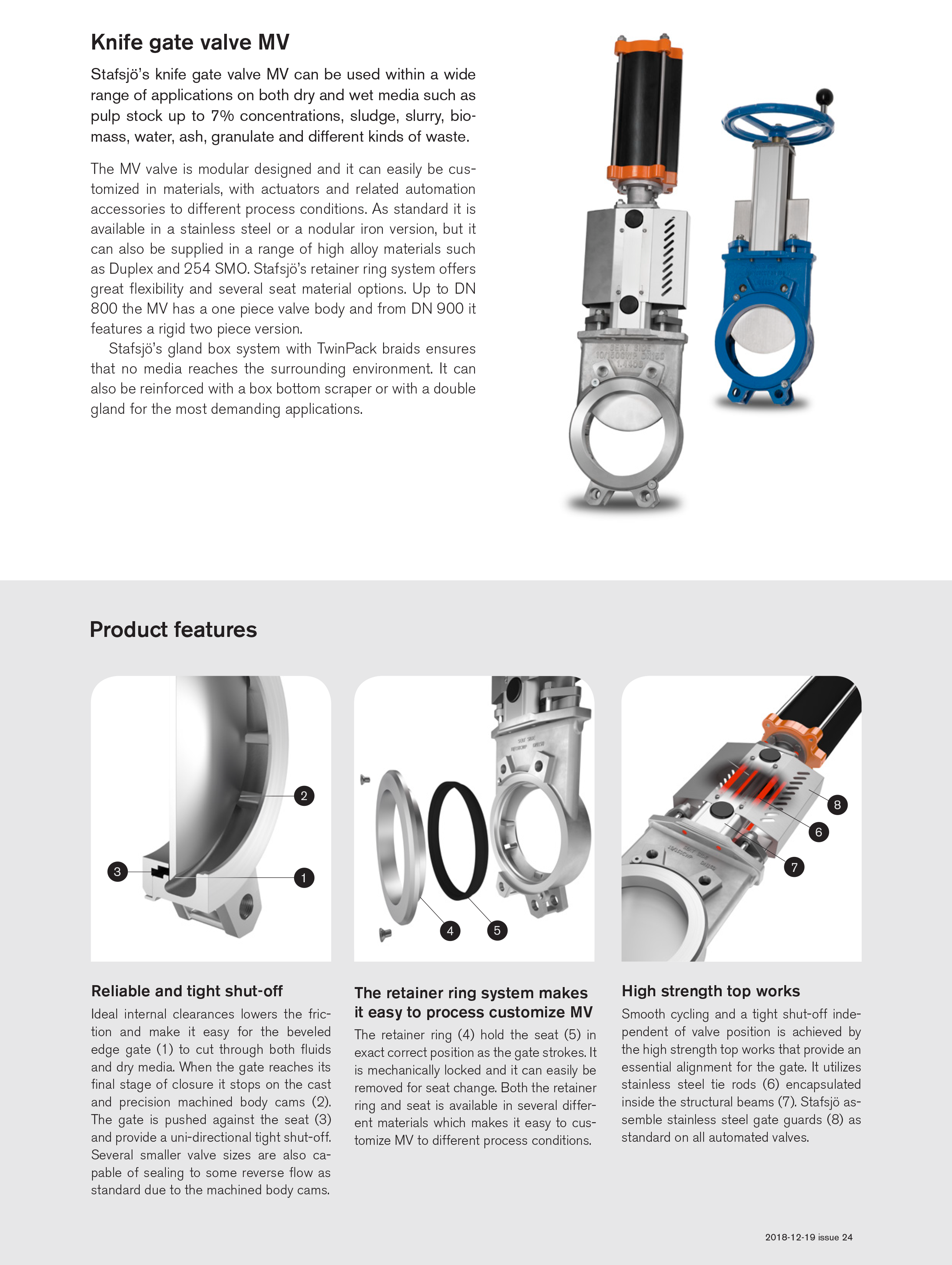 Ebro MV Universally applicable Knife Gate Valve
